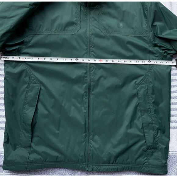 TIMBERLAND Men's XXL Fleece Lined Full Zip Windbreaker Waterproof Outdoor - Picture 13 of 15